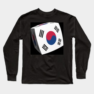 Korean Flag cubed. Long Sleeve T-Shirt